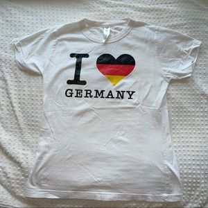 I love Germany with flag tshirt size L M